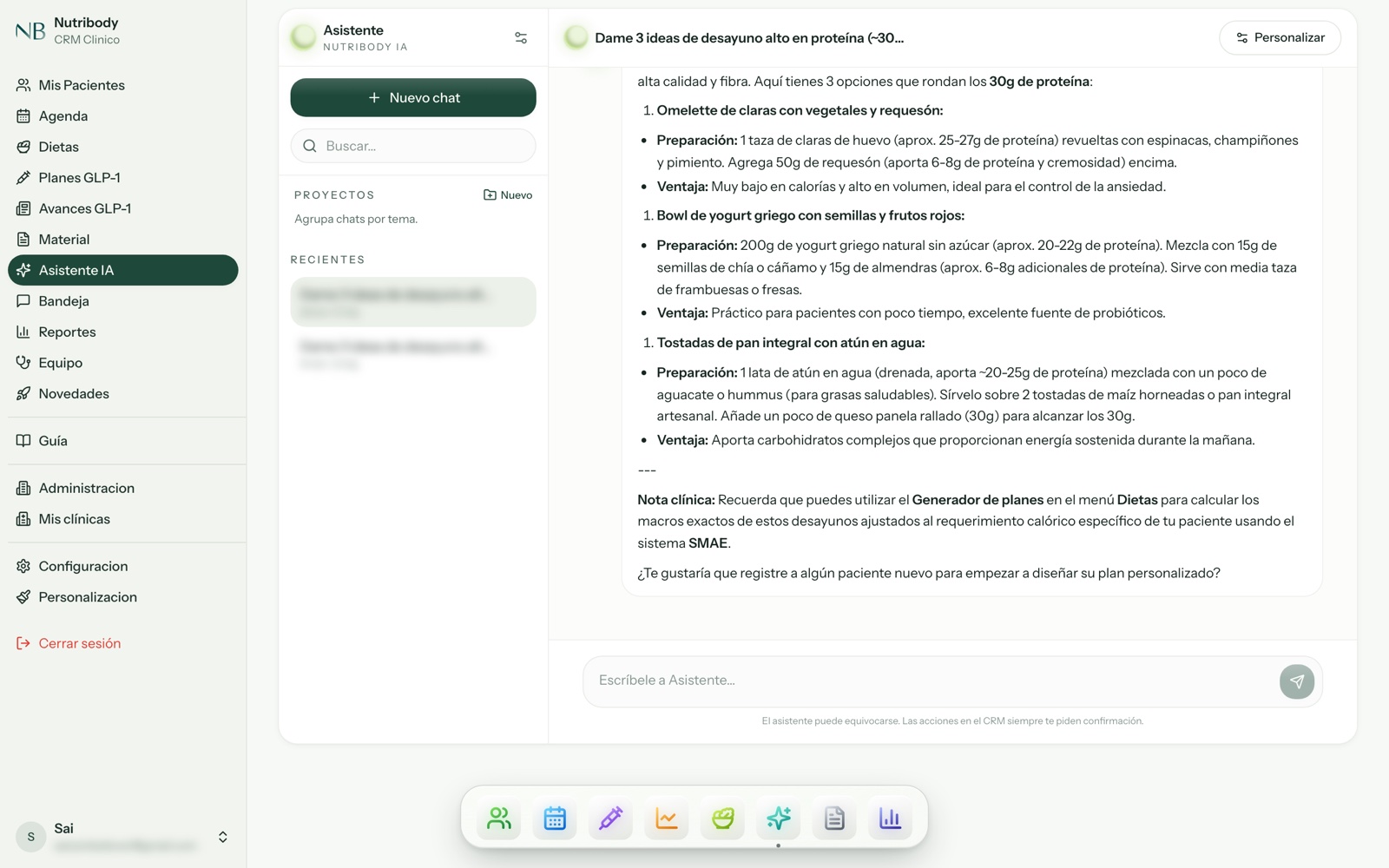 Asistente de inteligencia artificial